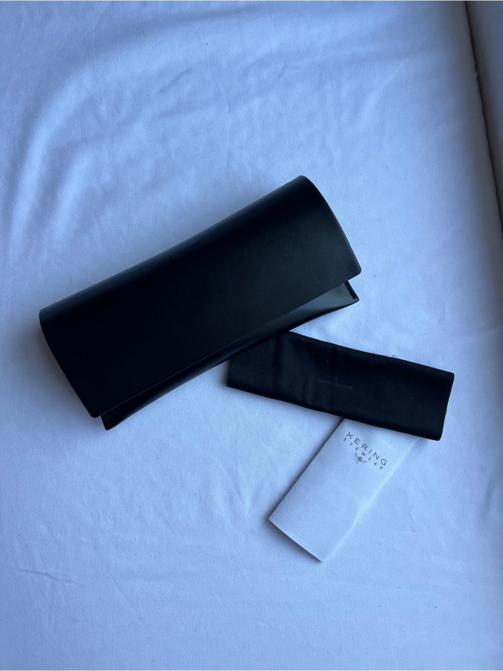 YSL Saint Laurent Eyeglasses Sunglasses Large Black Soft Case Brand New